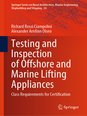 cover image of Testing and Inspection of Offshore and Marine Lifting Appliances
